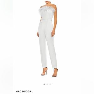 White Feather Jumpsuit